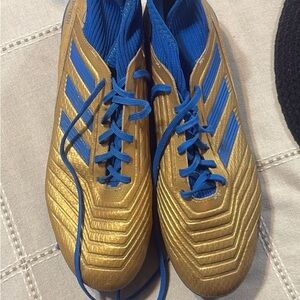 Adidas Men's Gold and Blue Athletic Shoes